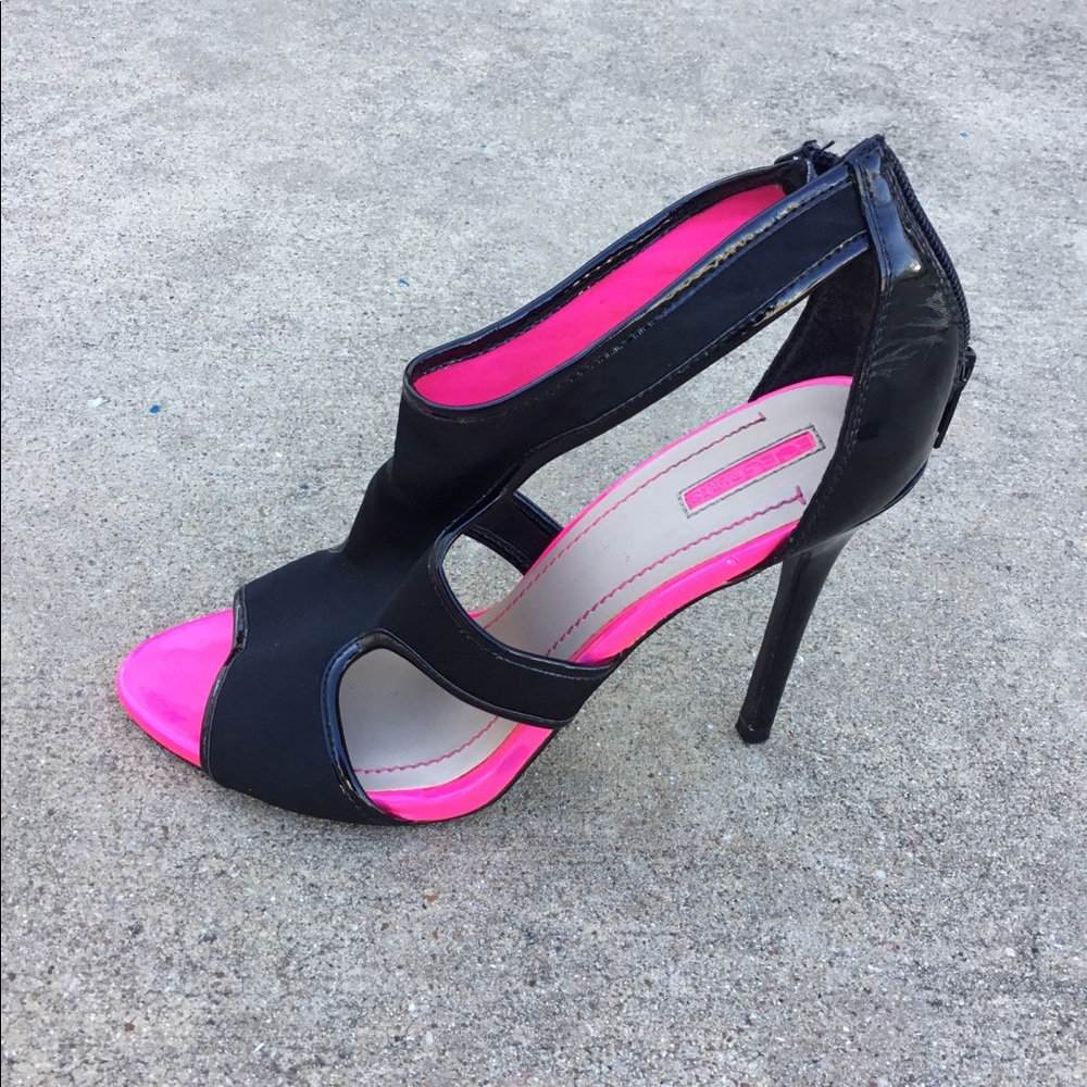 Pink and Black Heels
